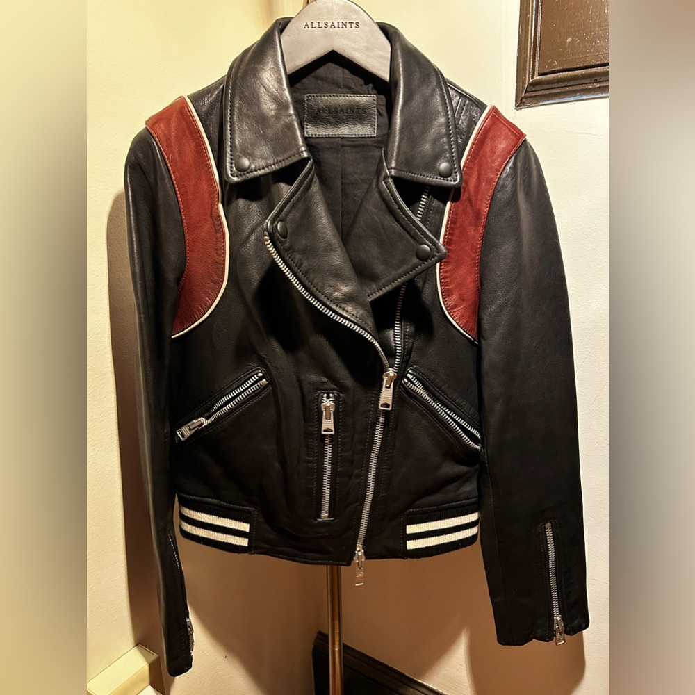 All Saints Panel Balfern Leather Jacket